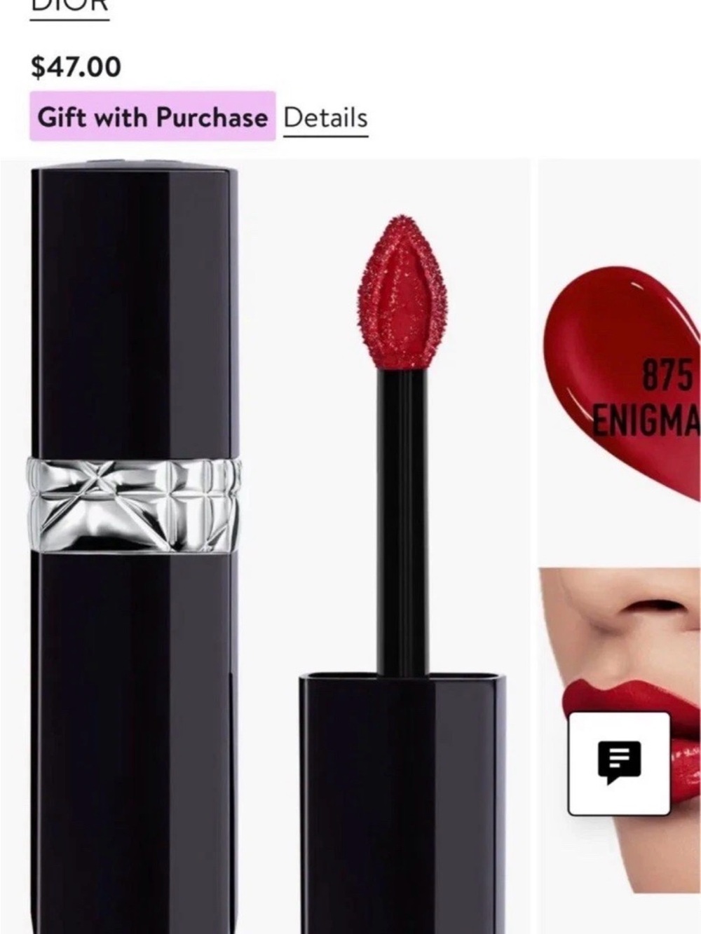 Dior Rouge Dior Forever Liquid Lacquer Lipstick - 875 Enigma New in Tester Box